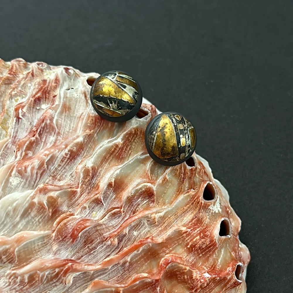 Vintage Beautiful Artistic Pierced Earrings